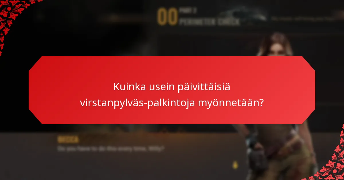 Kuinka pelaajat voivat osallistua päivittäisiin virstanpylväs-palkintoihin?