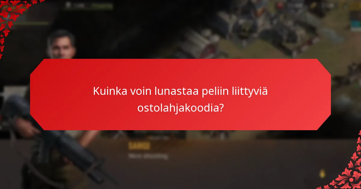 Millaisia bonuksia voin saada lahjakoodien avulla?