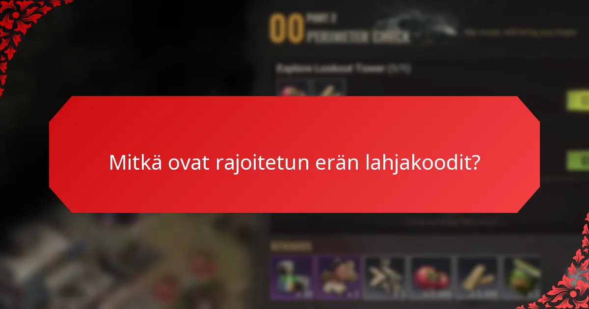 Mitkä ovat rajoitetun erän lahjakoodien riskit?