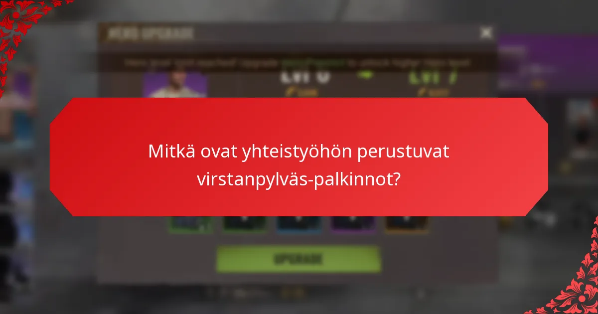 Mitkä työkalut helpottavat yhteistyöhön perustuvia virstanpylväs-palkintoja?